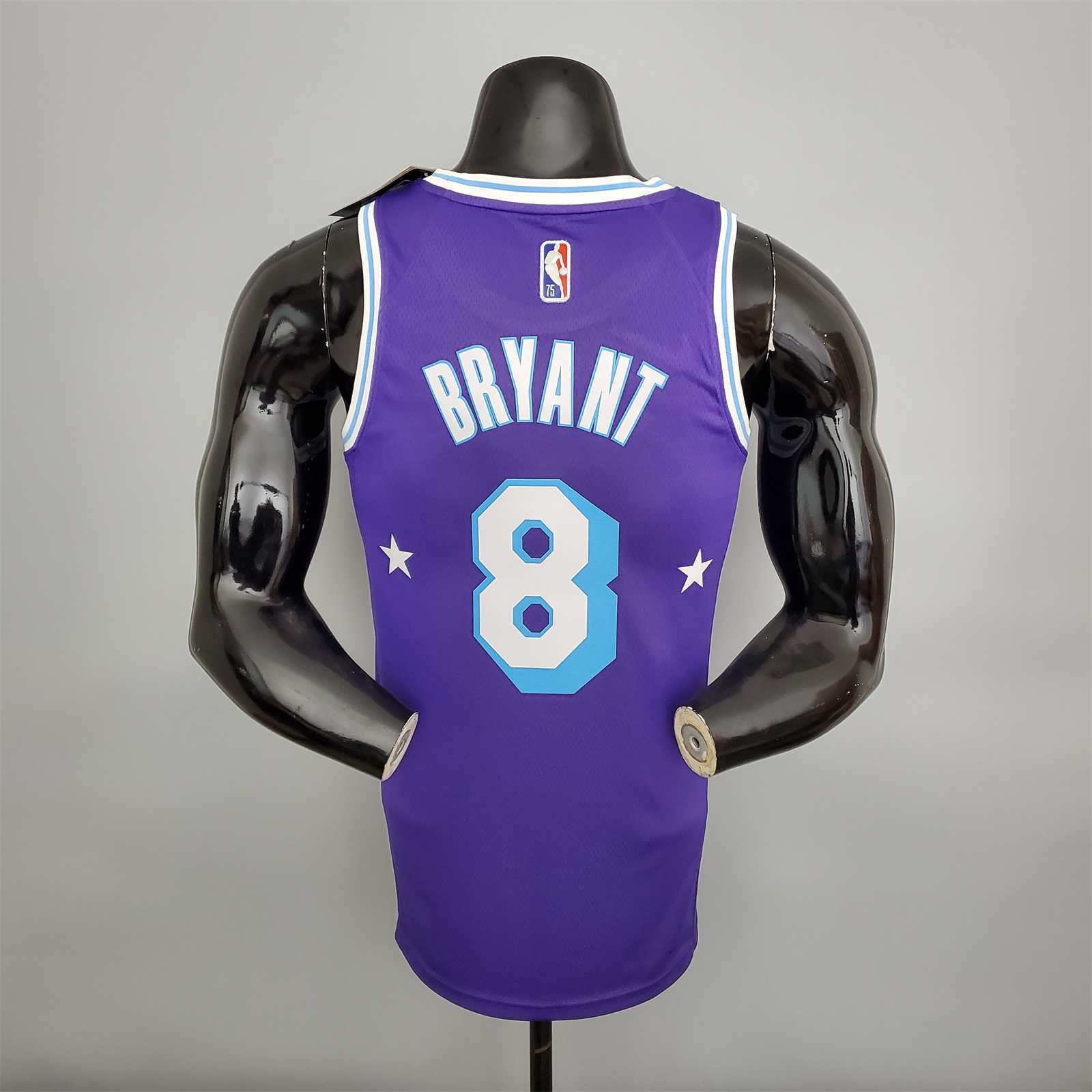 2022 75th Anniversary BRYANT#8 Lakers City Edition Purple 7