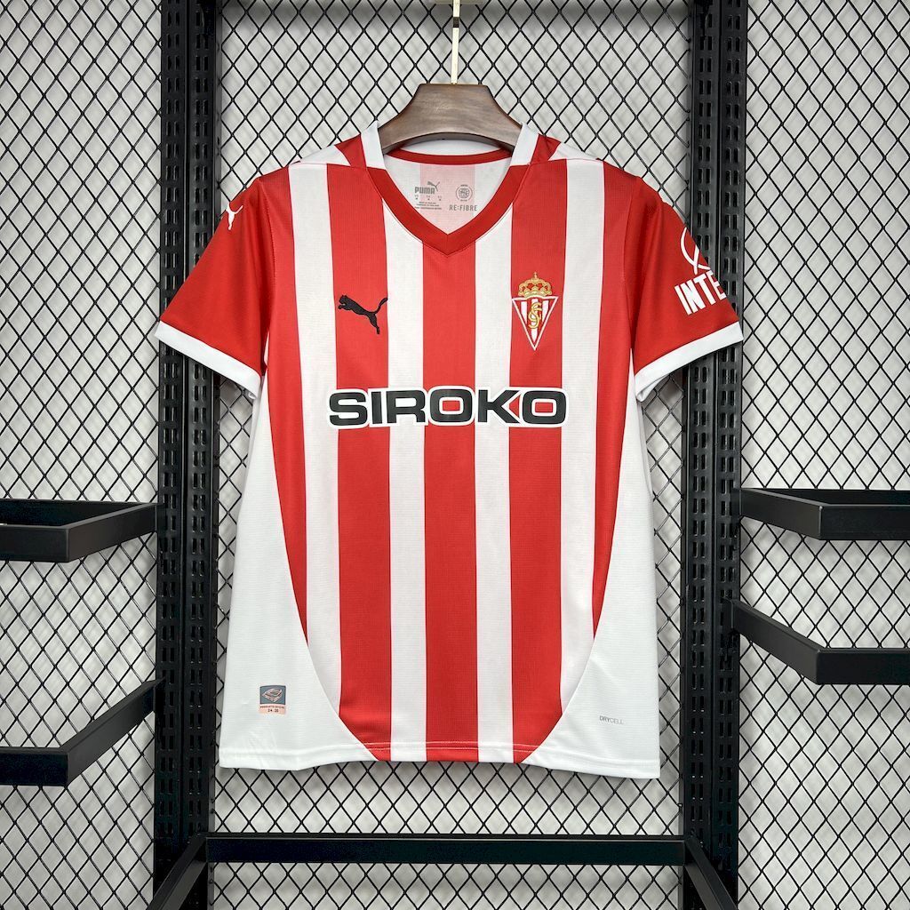 24-25 Sporting De Gijon Home Shirt Soccer Uniforms Soccer AAAAJersey Yupoo