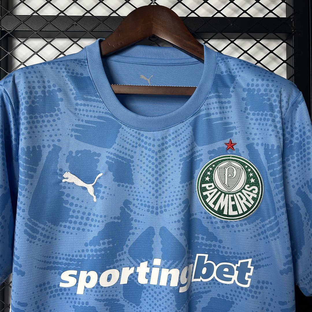 25-26 Palmeiras Goalkeeper Blue Kit Soccer T-Shirt AAAAJersey Wholesale Yupoo 5