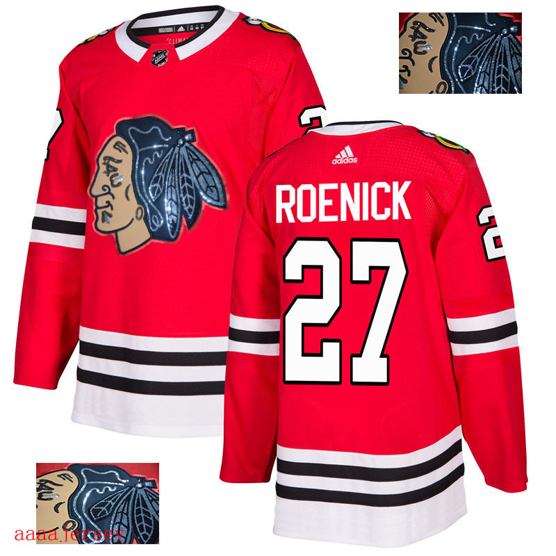 2018 Chicago Blackhawks ice hockey jersey M-3XL 芝加哥黑鹰队时尚亮片款冰球服 8