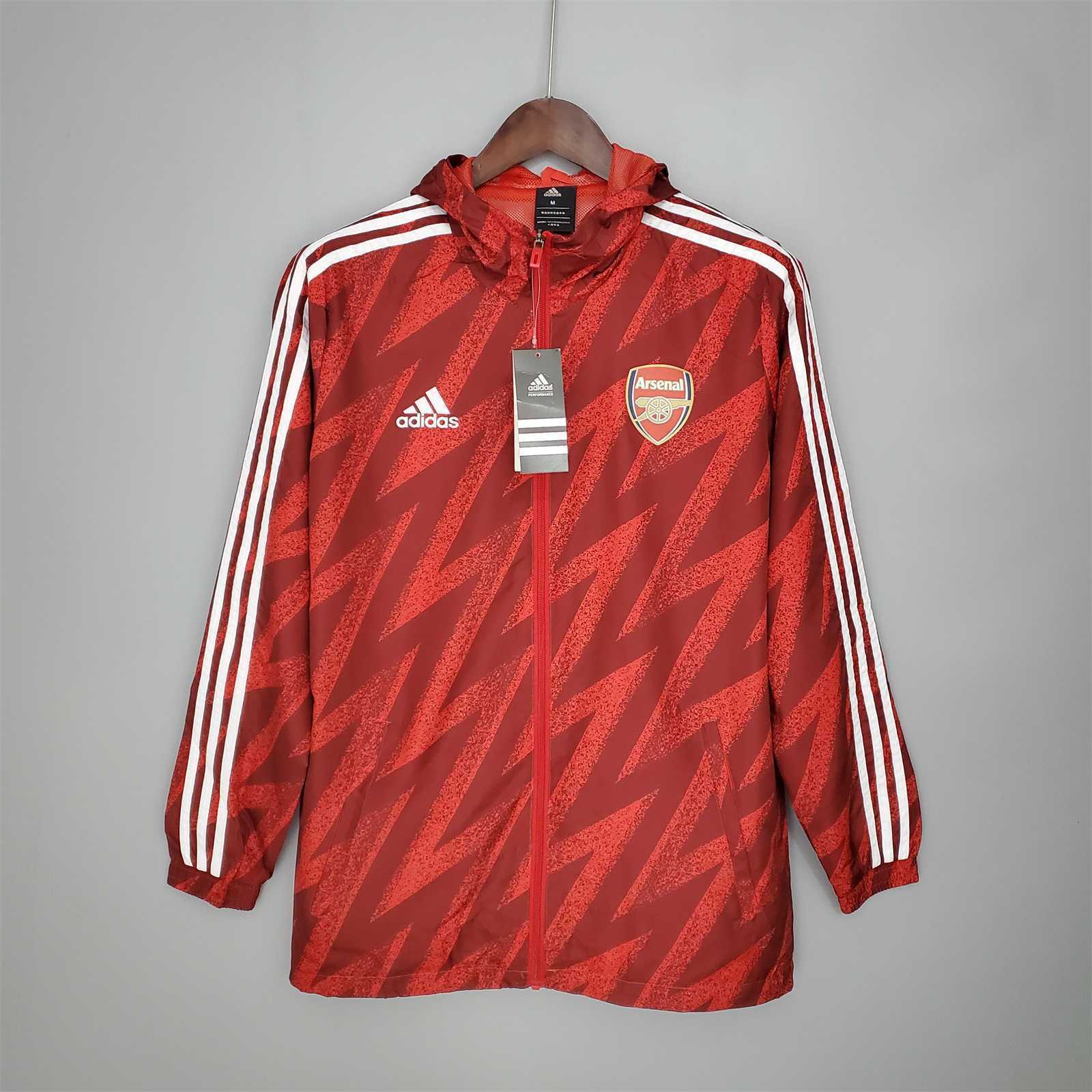 21-22 Arsenal Red Windbreaker