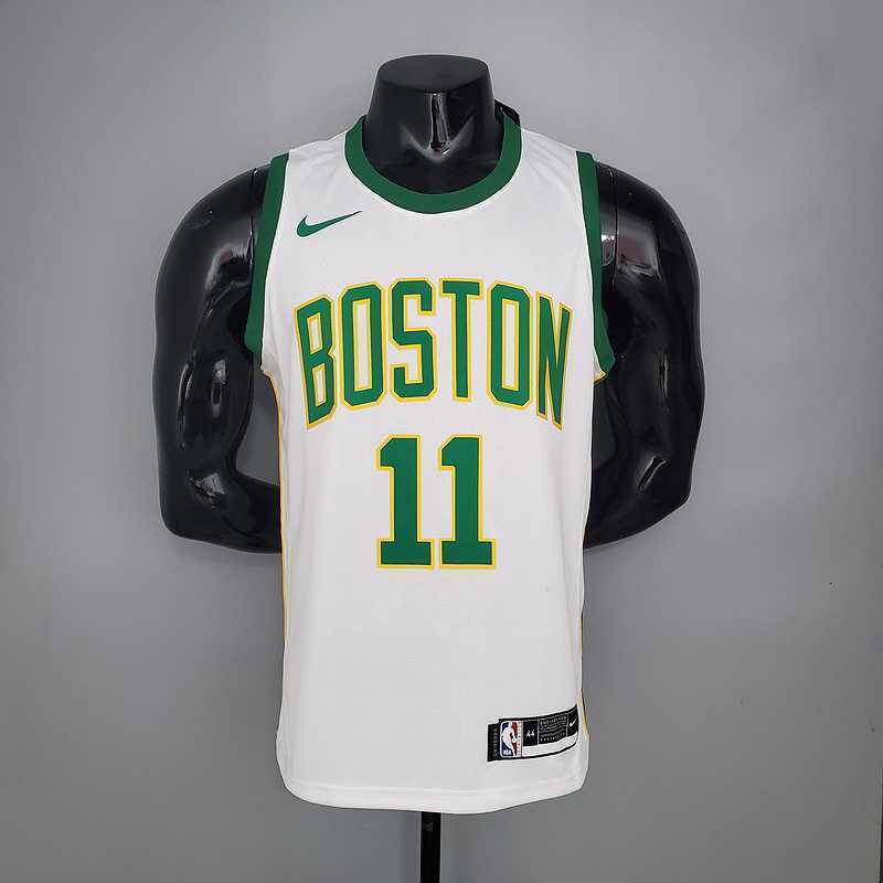 Irving #11 Celtics White Platinum Limited