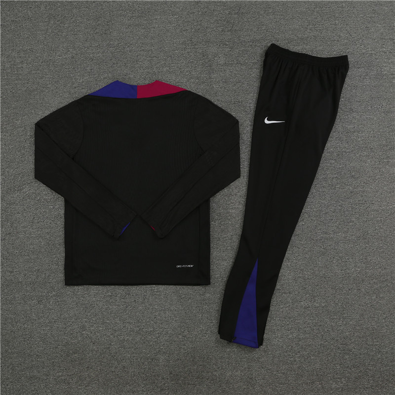 24-25 Barcelona Player Long Sleeve Training Suit Football Shirts 3