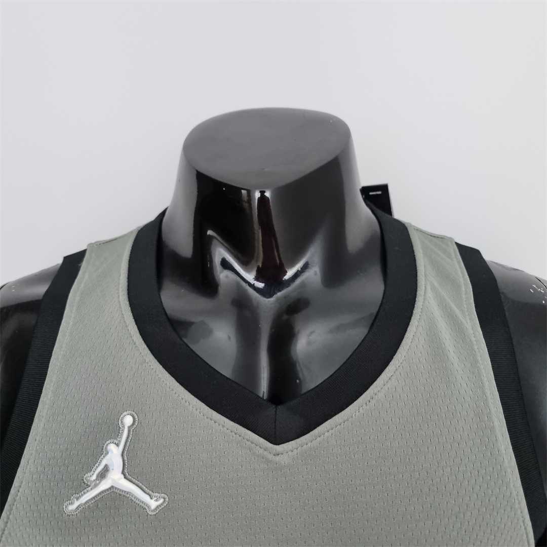 75th Anniversary Irving #11 Brooklyn Nets City Edition Gray NBA Jersey 4