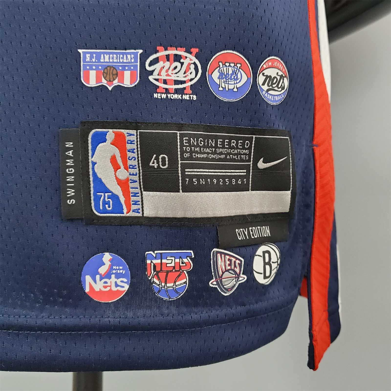 2022 75th Anniversary Durant #7 Nets City Edition Royal Blue 8