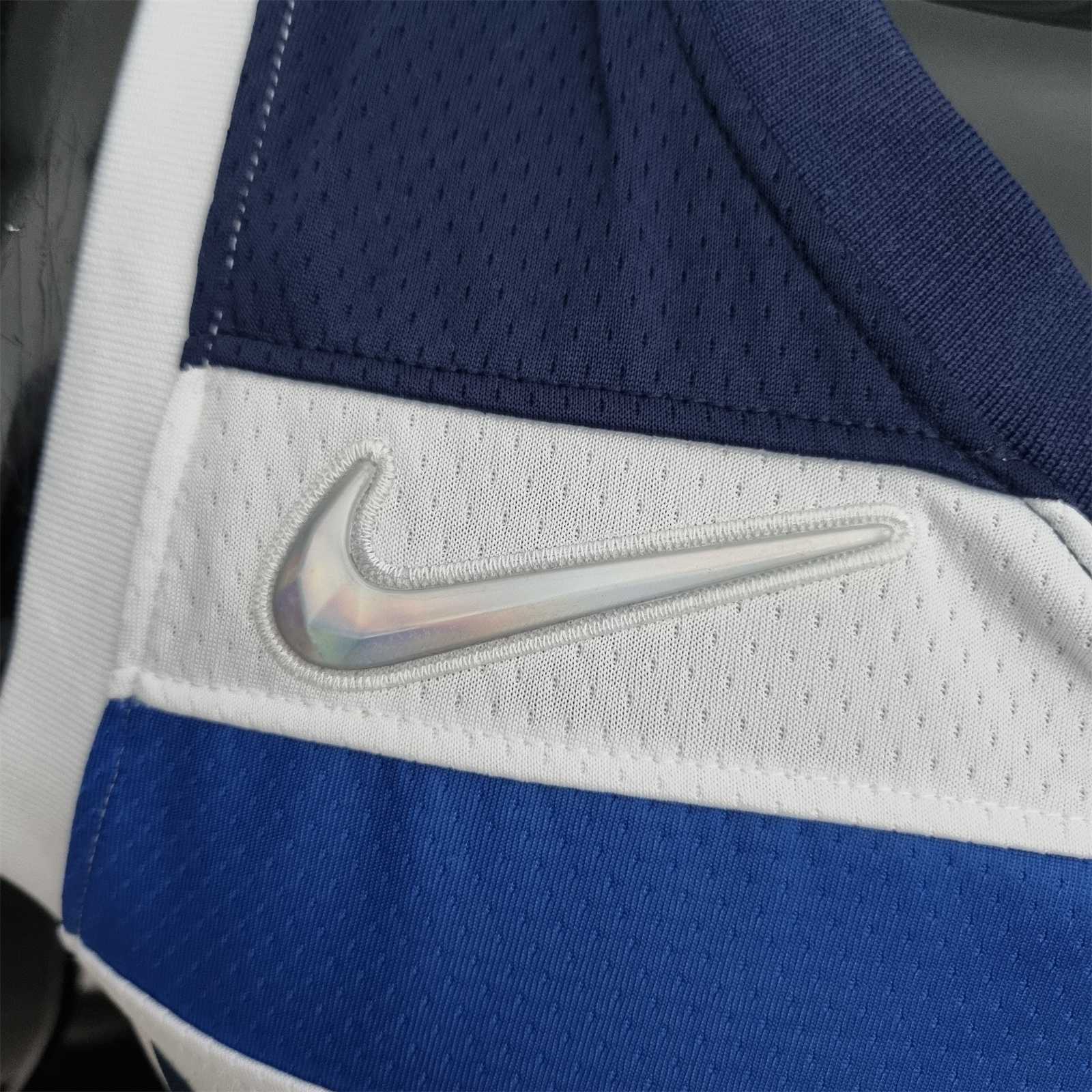 75th Anniversary Minnesota Timberwolves Wiggins #22 Royal White NBA Jersey 4