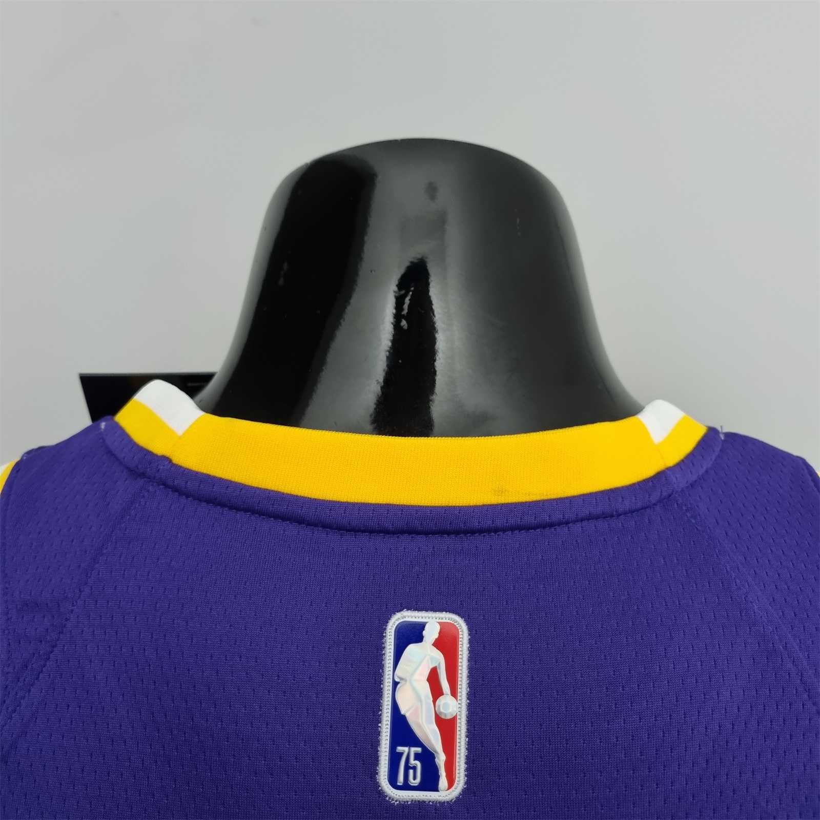 75th Anniversary BRYANT#8 Los Angeles Lakers Jordan Purple NBA Jersey 6
