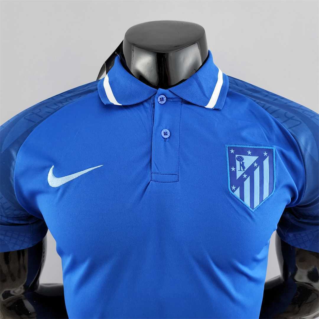 22-23 Atletico Madrid blue POLO 7