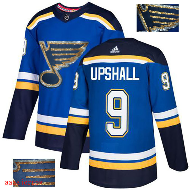 2018 St. Louis Blues ice hockey jersey M-3XL 圣路易蓝调队时尚亮片款冰球服 22
