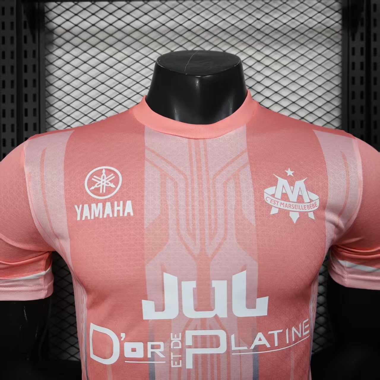 25-26 Marseille Pink YAMAHA OM X JUL Limited Edition Shirt Player Version été Kit AAAAJersey Yu 5