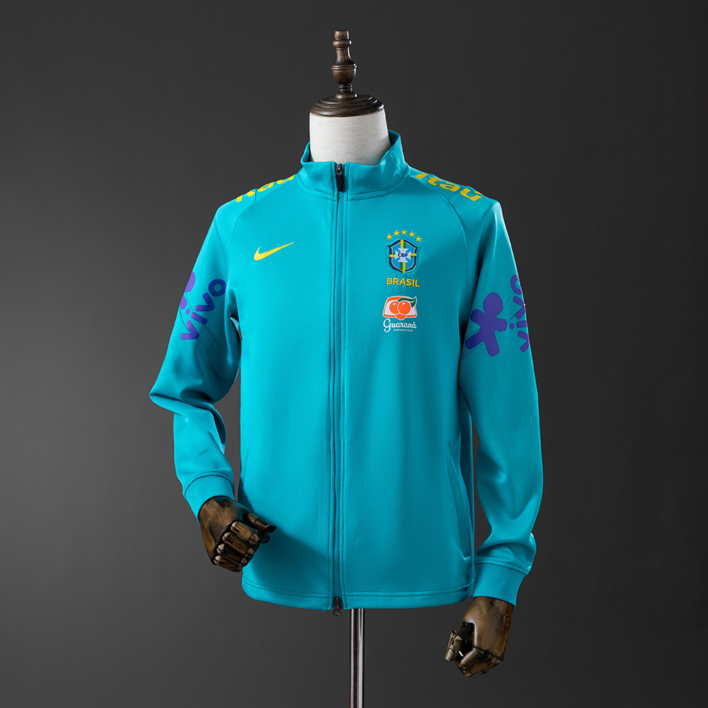 2025 Brazil long-sleeved Blue windbreaker jacket