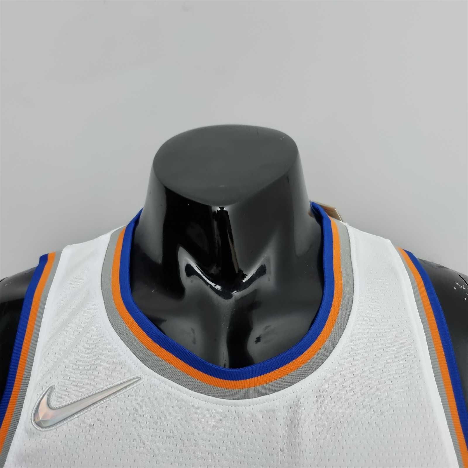 75th Anniversary Ross #4 New York Knicks White NBA Jersey 6