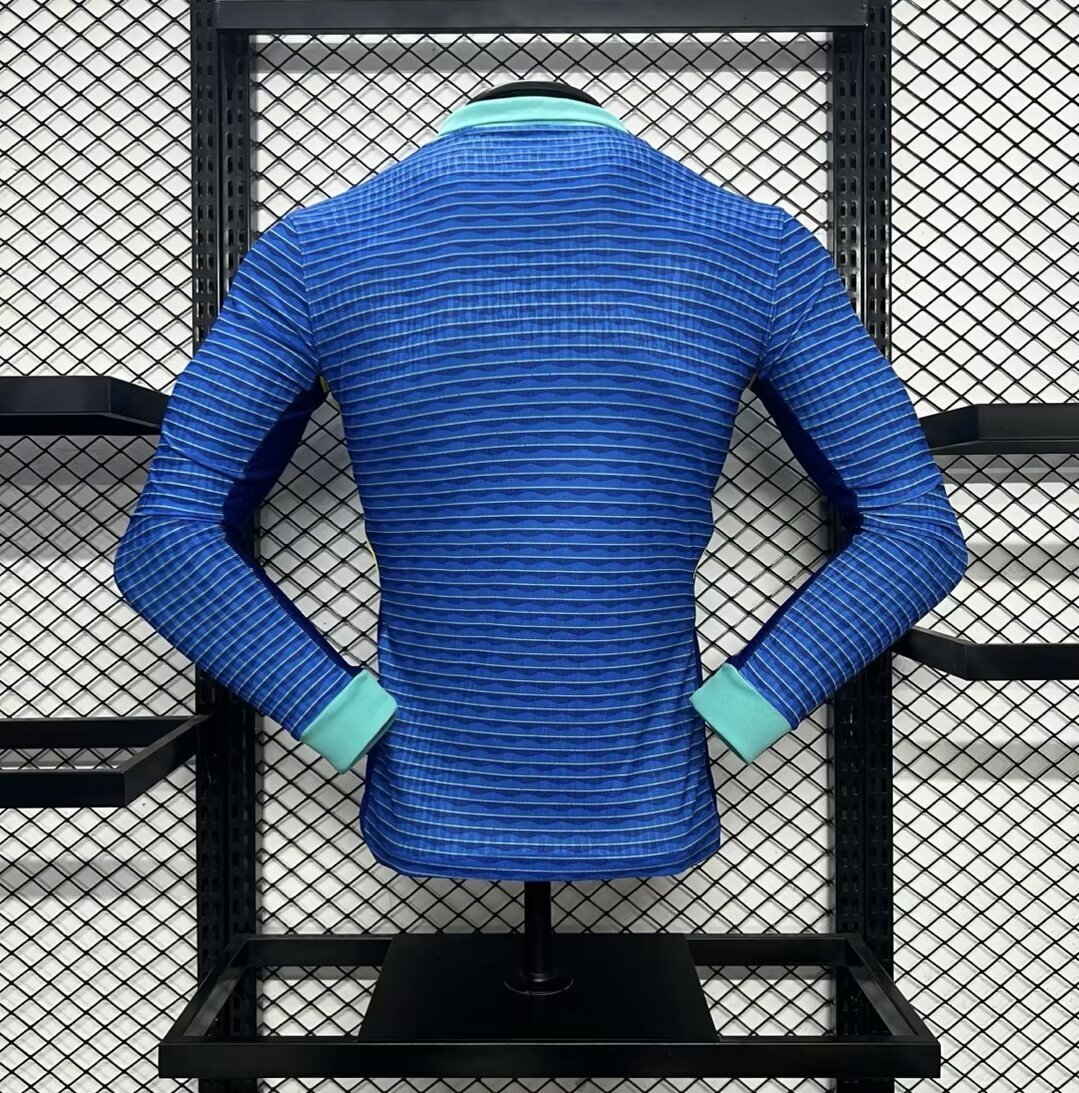 2024 Brazil Away Long Sleeve Kit Player Version Shirt Best Wholesale Yupoo 1
