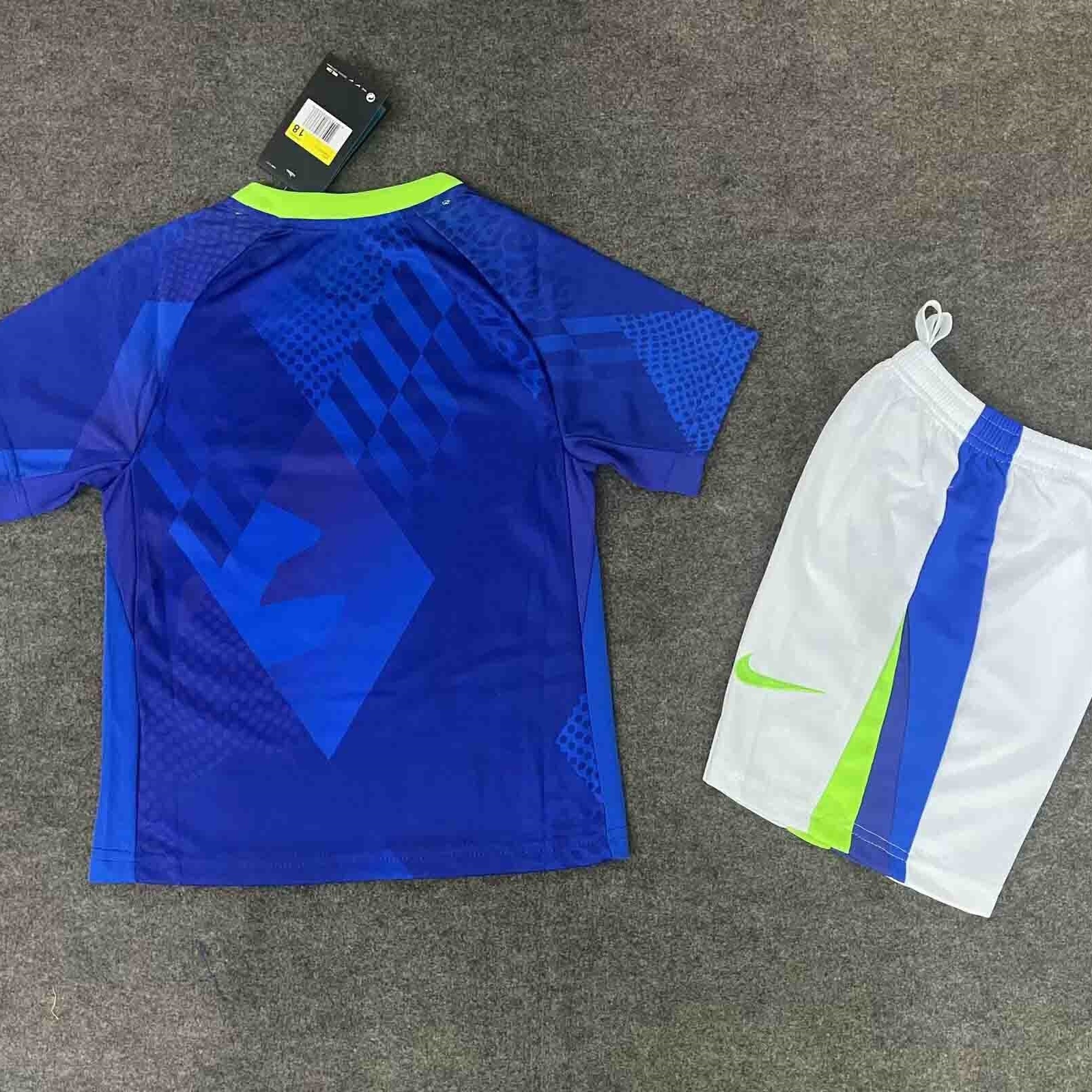 2025 Brazil Away Kid Kits Youth Apparels AAAAJersey Dropship Yupoo 1