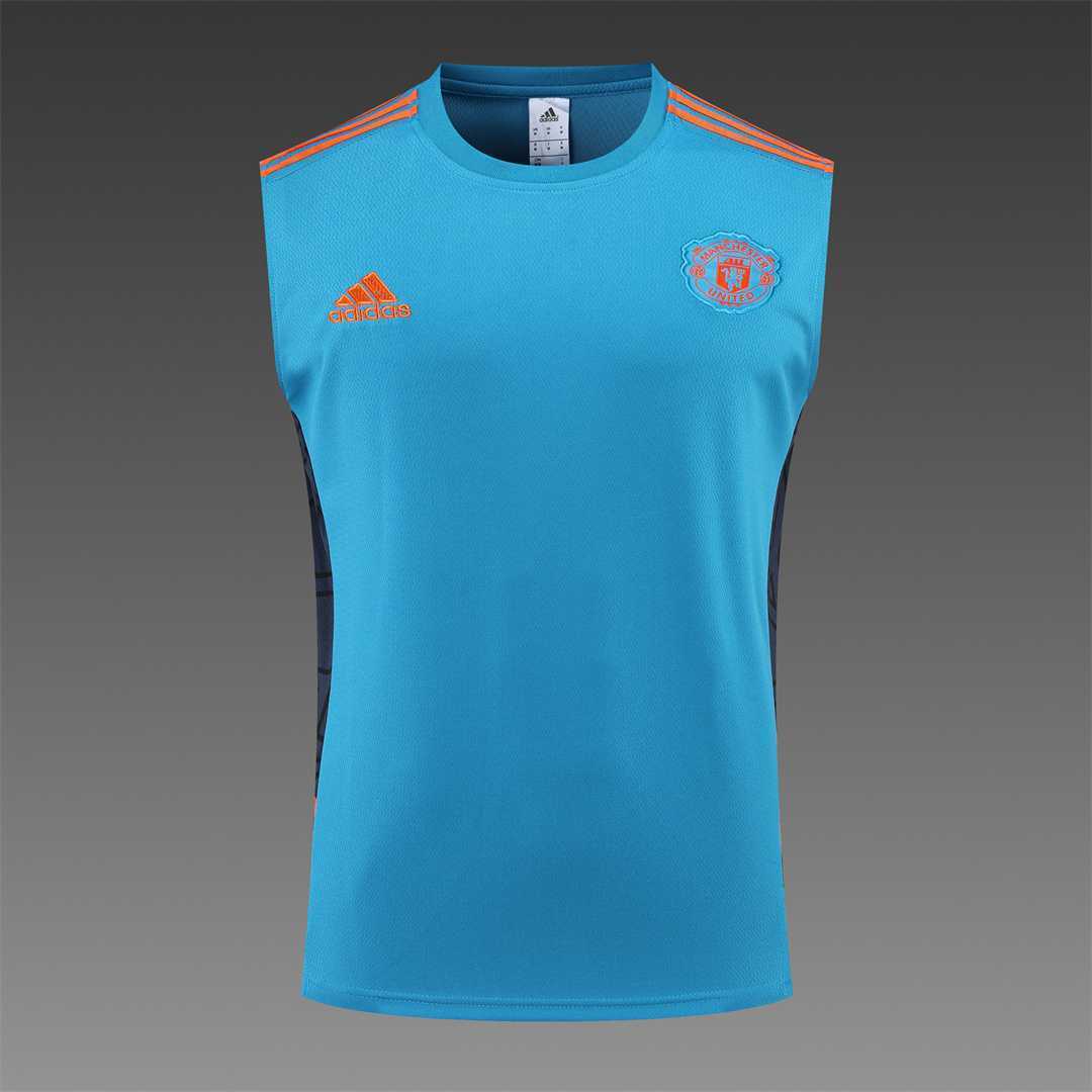 22-23 Manchester United vest training suit kit Blue 8