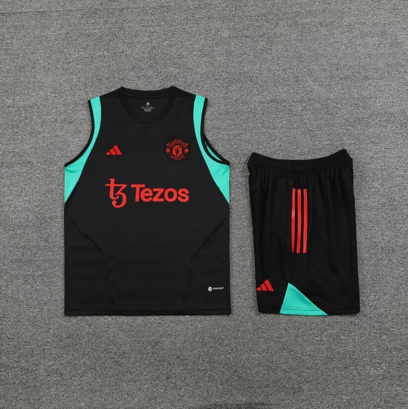 23-24 Manchester United Training Vest Kit S-XXL Soccer Jerseys 1