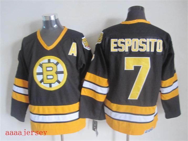 Boston Bruins retro ice hockey jersey M-3XL 波士顿棕熊队复古冰球服 2