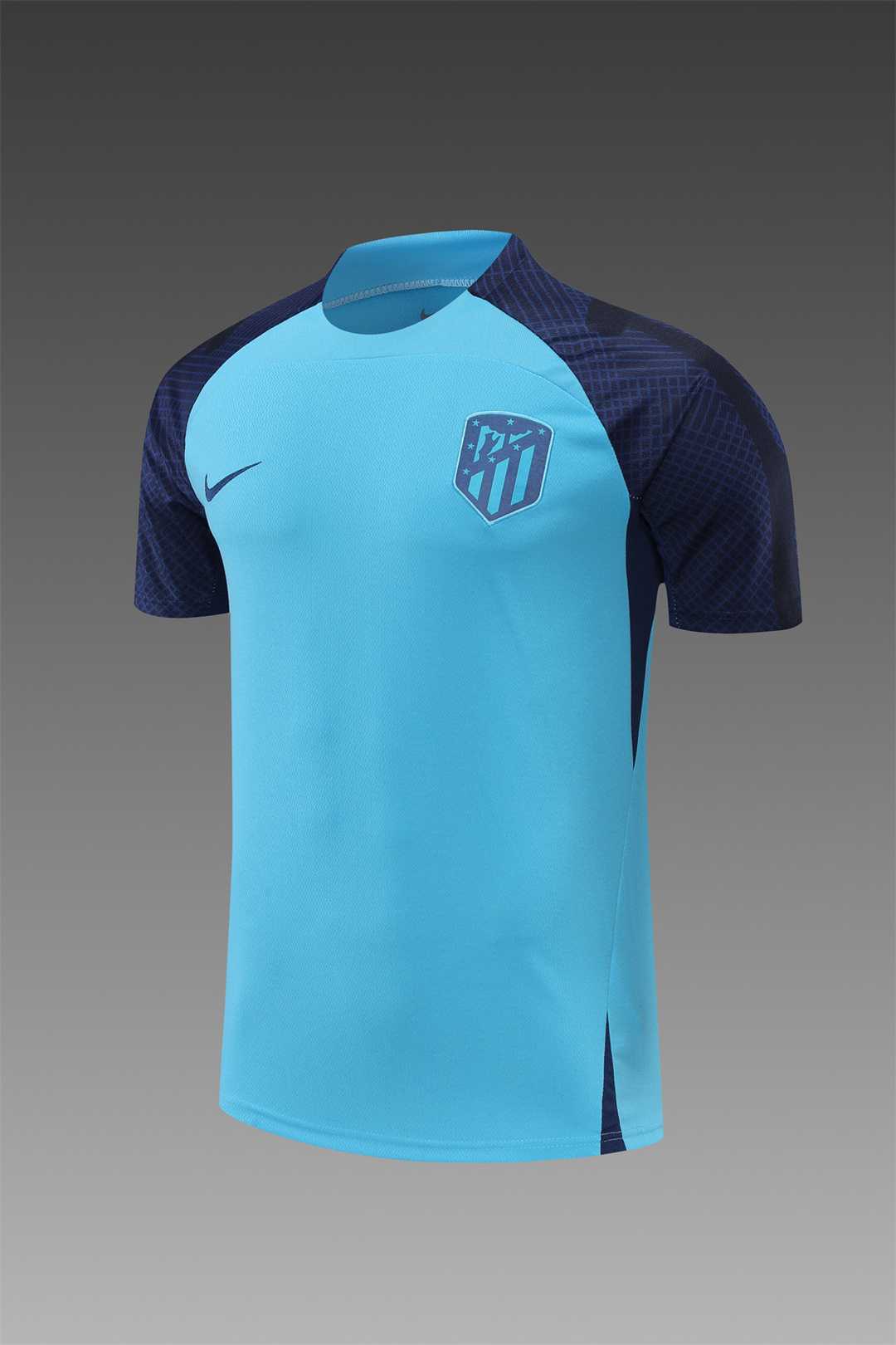 22-23 Atletico Madrid Training Short Sleeve Kit Blue 16
