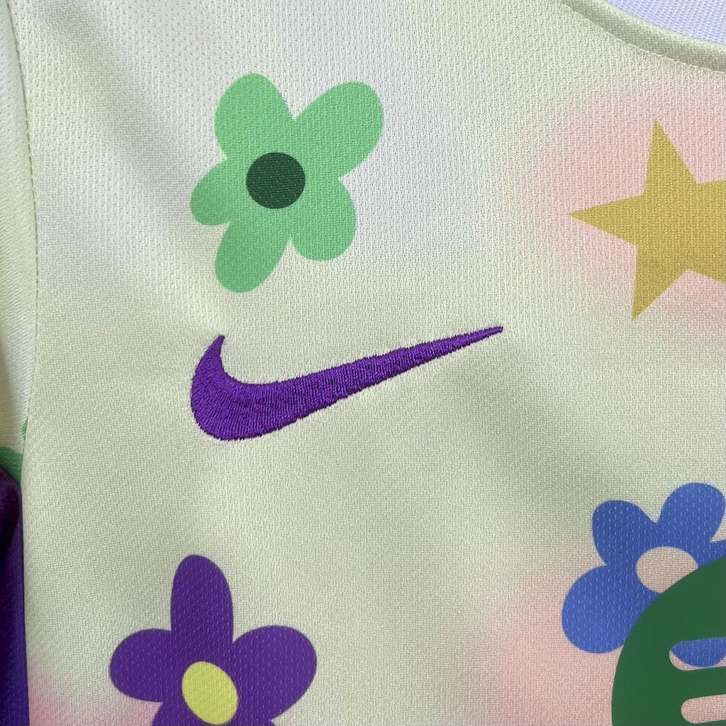 25-26 Barcelona Flower Special Edition Kid Kits Youth Apparels AAAAJersey Supply Yupoo 5