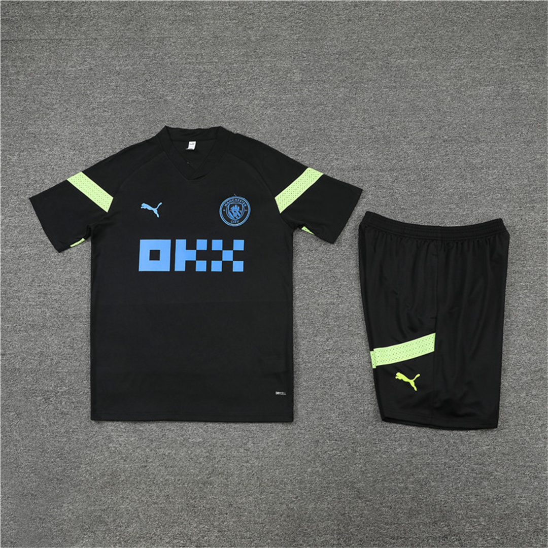 22-23 Manchester City Training Kit Black 10