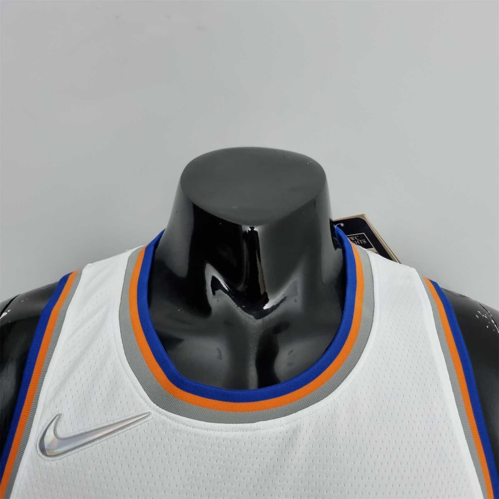 75th Anniversary Barrett #9 New York Knicks White NBA Jersey 5