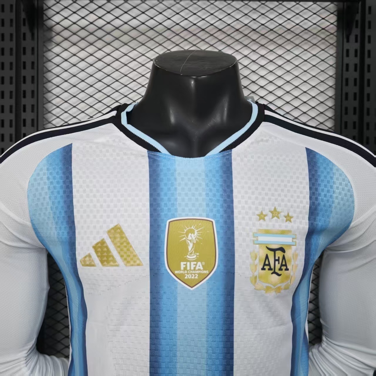 2026 World Cup Argentina Home Kit Player Version Football Long Sleeve Shirt AAAAJersey Supply Y 6