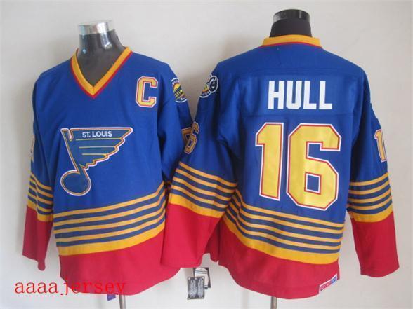 St. Louis Blues retro ice hockey jersey M-3XL 圣路易蓝调队复古冰球服 5