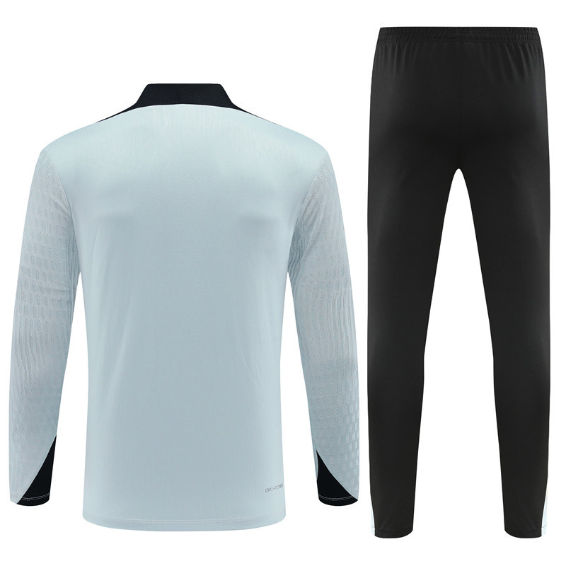 24-25 Barcelona Long Sleeve Training Suit Football Shirts 3