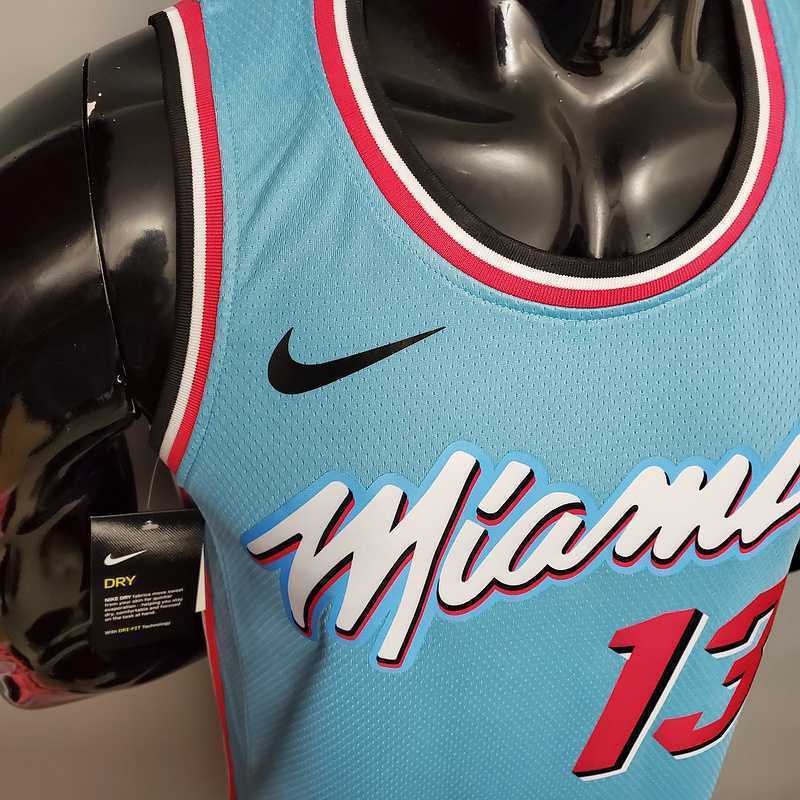 ADEBAYO#13 Miami Heat V-neck blue 1