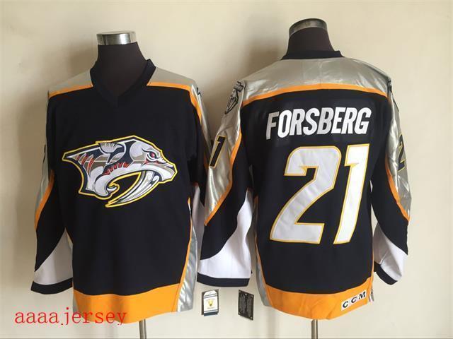Nashville Predators retro ice hockey jersey M-3XL 纳什维尔掠夺者队复古冰球服 8