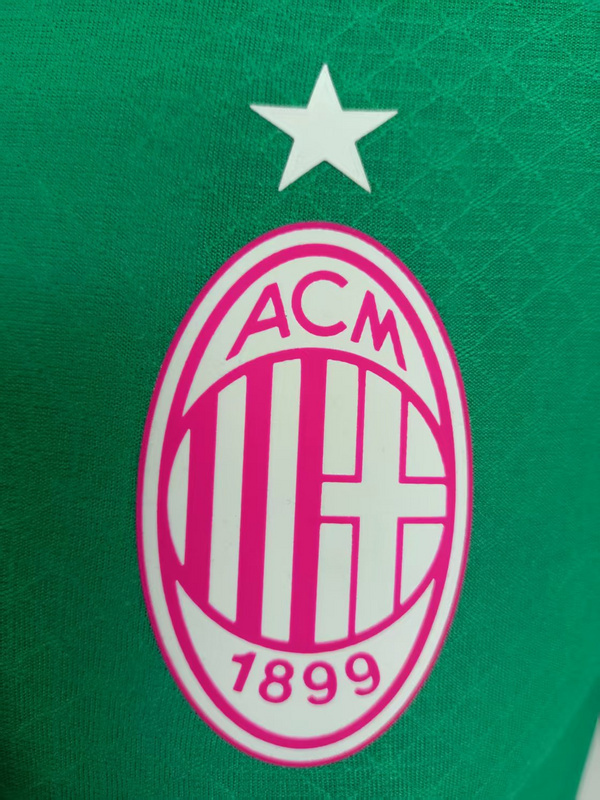 25-26 AC Milan Green Polo Kit Player Version Soccer AAAAJersey Yupoo S-2XL 2