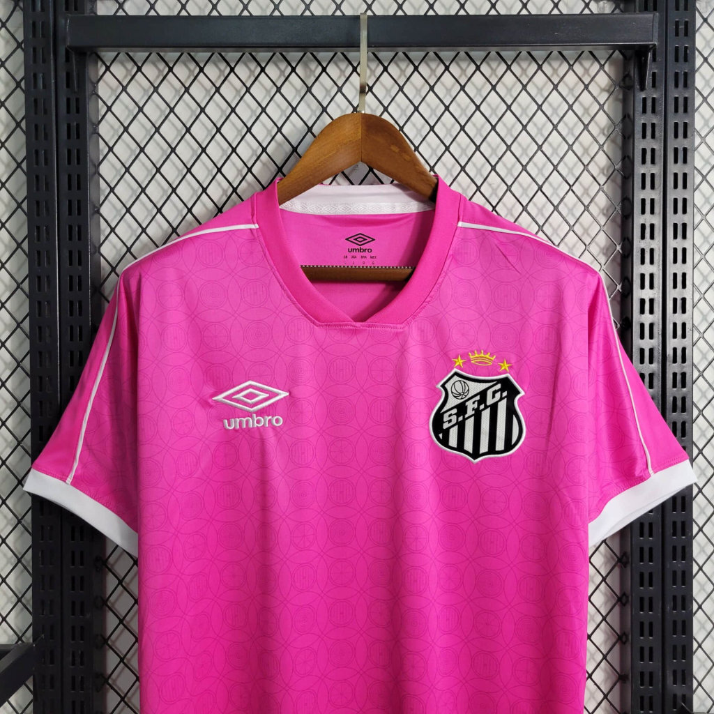 23-24 Santos Pink S-4XL Cheap Soccer Jerseys 4