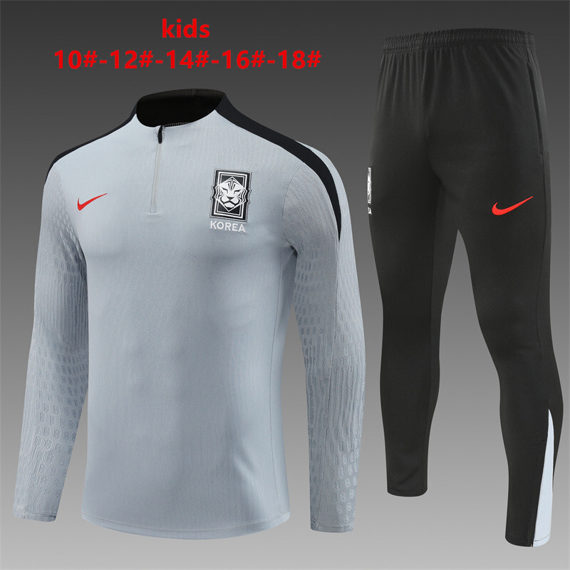 2024 Korea Kids Long Sleeve Training Suit Football Shirts