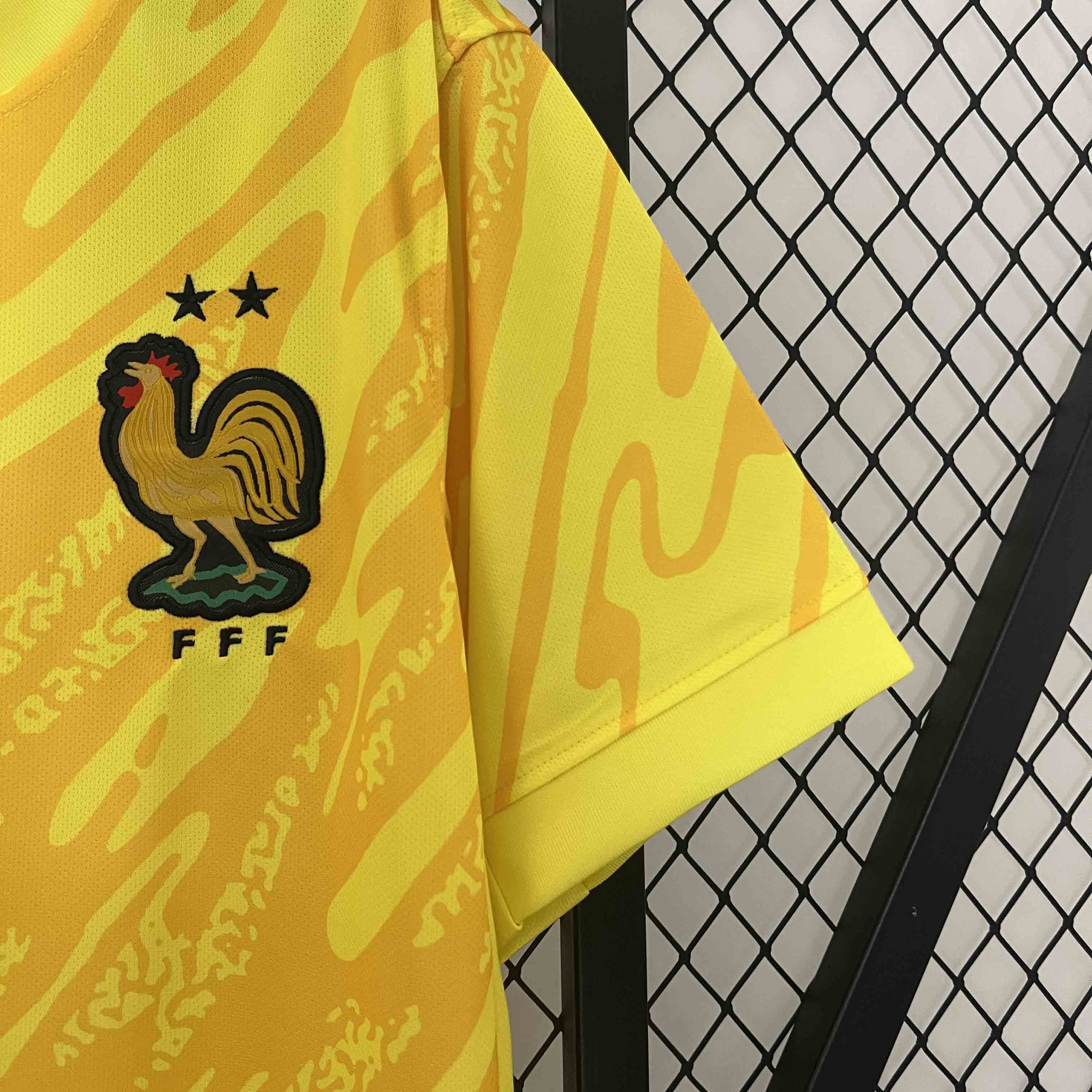 2024 France Goalkeeper Yellow Kit UEFA Euro Football Replicas Yupoo 2