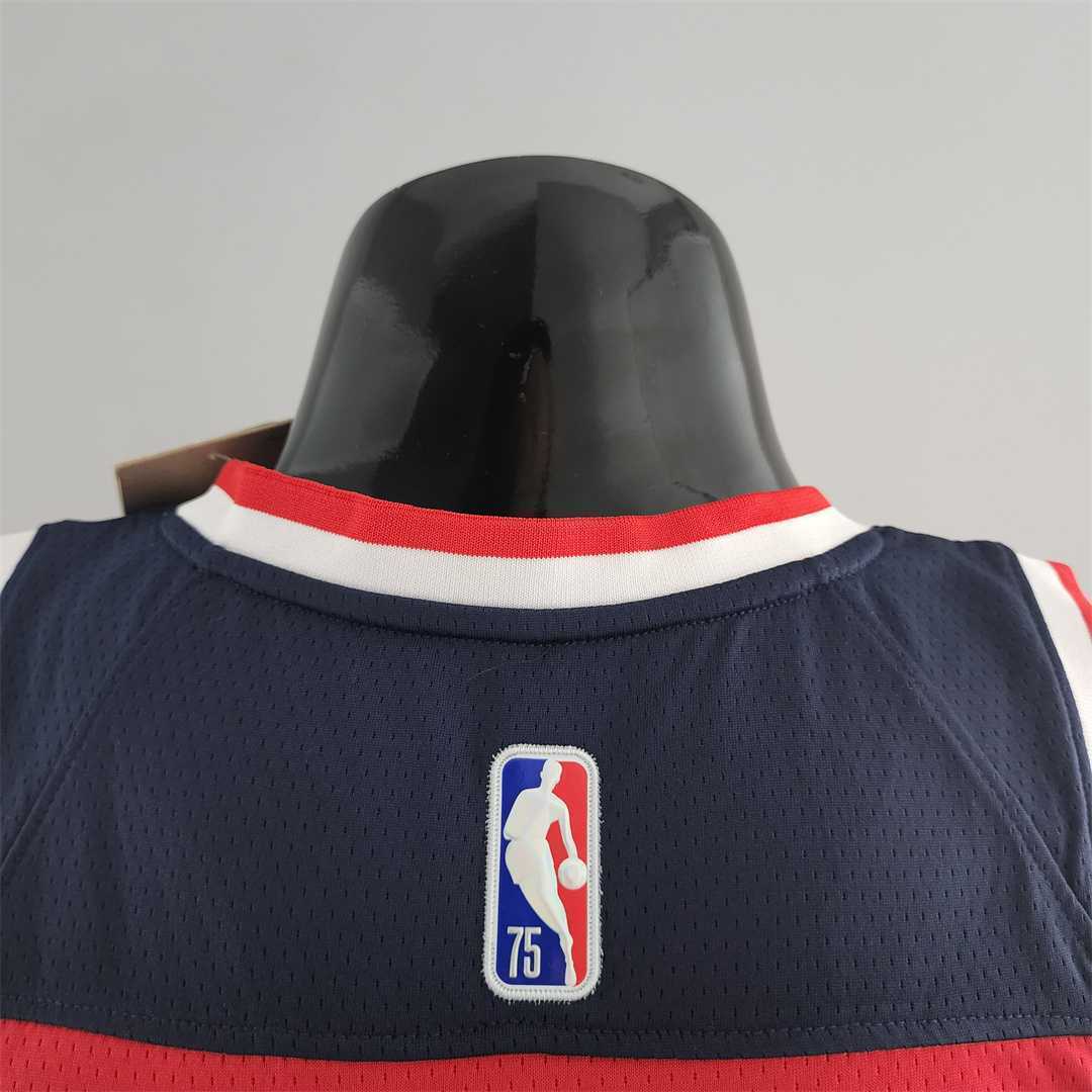 75th Anniversary JORDAN #23 Wizards Red, White and Blue NBA Jersey 3