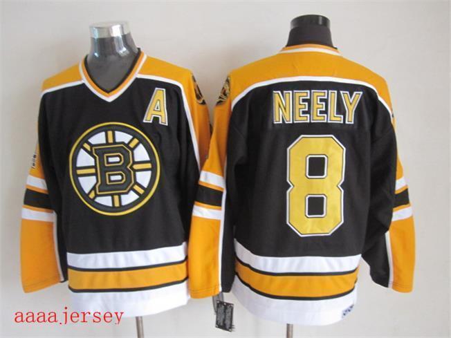Boston Bruins retro ice hockey jersey M-3XL 波士顿棕熊队复古冰球服 6