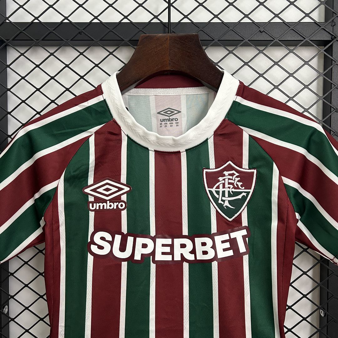 25-26 Fluminense Home Kid Kits Youth Apparels AAAAJersey Supply Yupoo 1