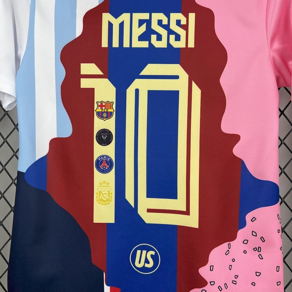 25-26 Messi Career Exclusive Edition Kid Kits Youth Apparels AAAAJersey Supply Yupoo 2
