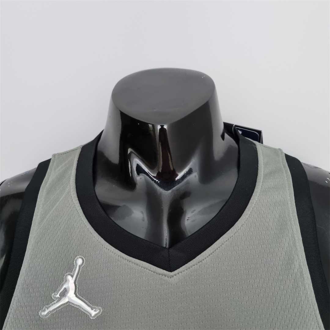 75th Anniversary Simmons #10 Brooklyn Nets City Edition Gray NBA Jersey 6