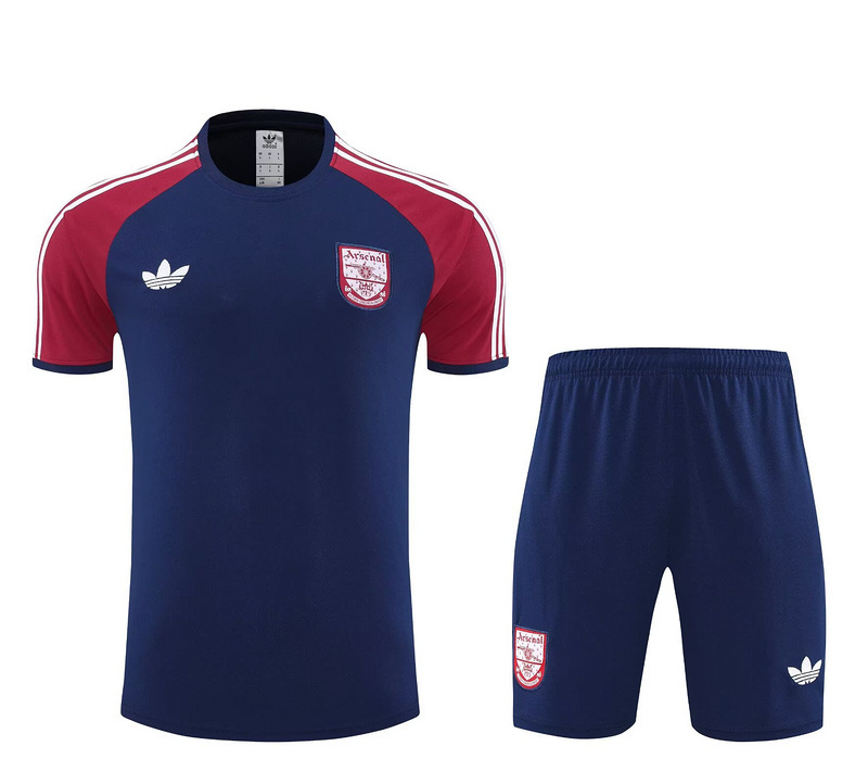 25-26 Arsenal Original Navy Training Kits Football Tracksuits 3