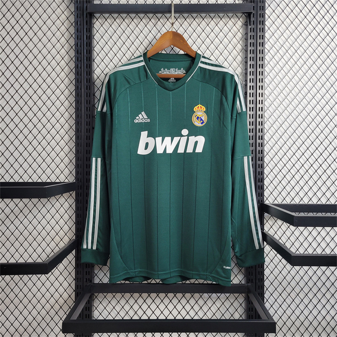 12-13 Real Madrid green third away long sleeve 6