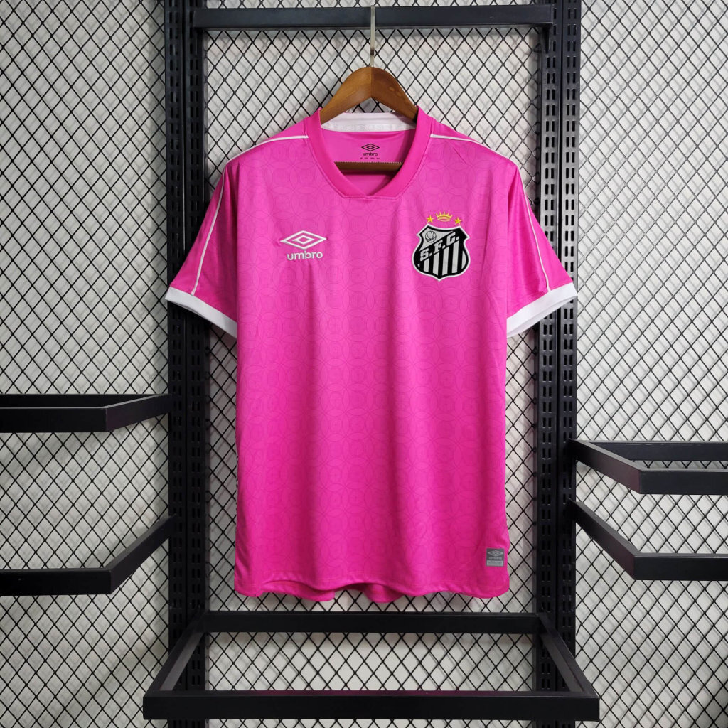 23-24 Santos Pink S-4XL Cheap Soccer Jerseys