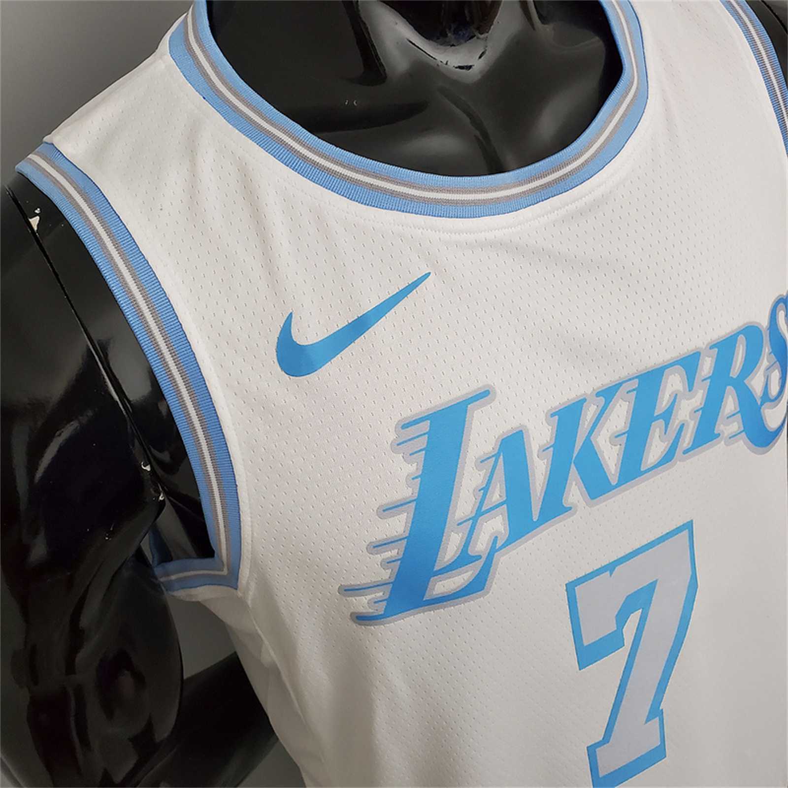 2021 Anthony#7 Lakers Retro White 6