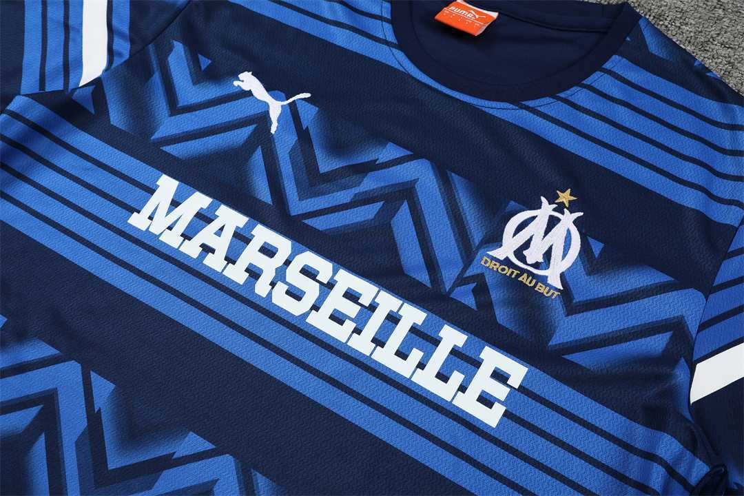 22-23 Marseille training suit short sleeve kit blue 5