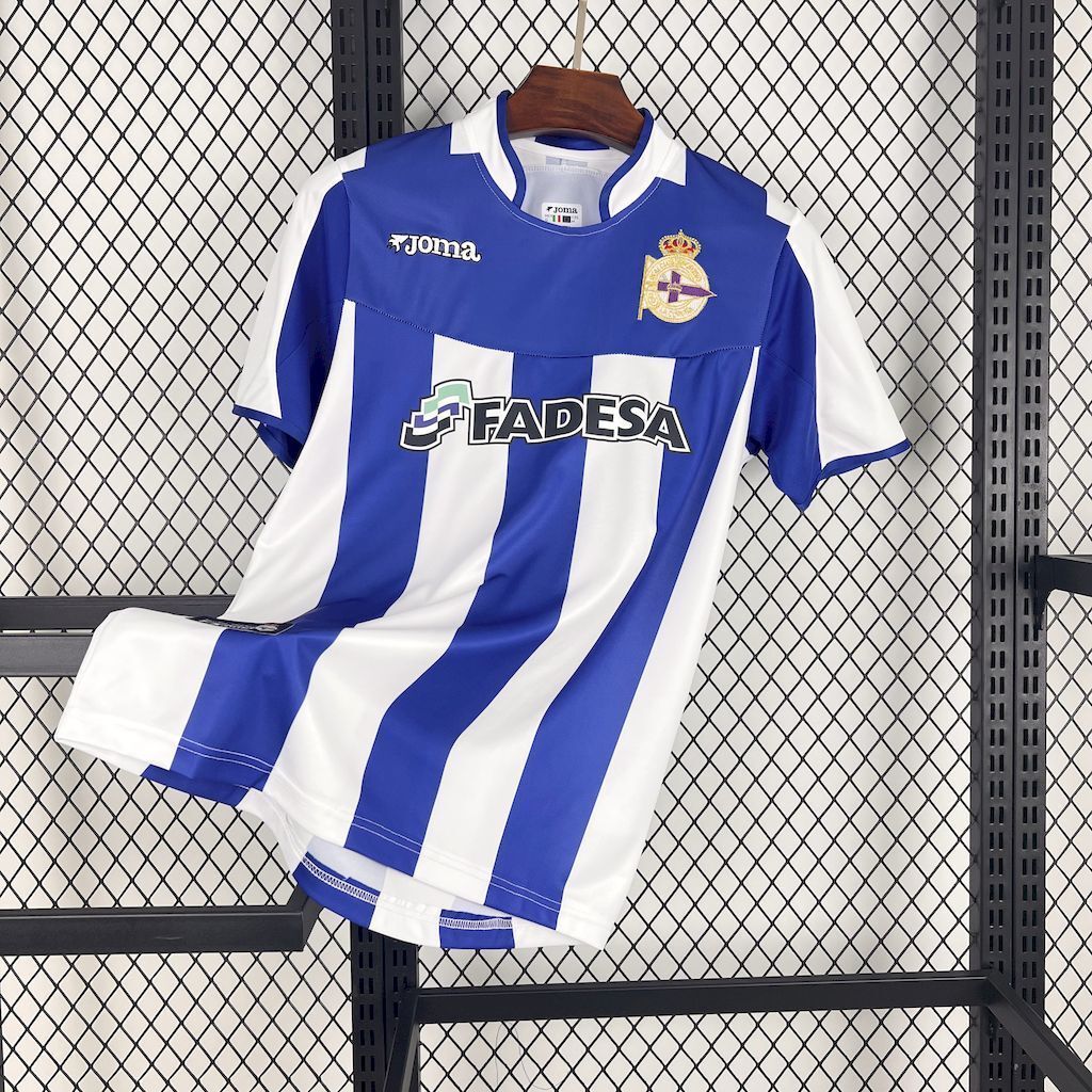 03-04 Deportivo Home Retro Kit Vintage Shirt AAAAJersey Supplier Yupoo