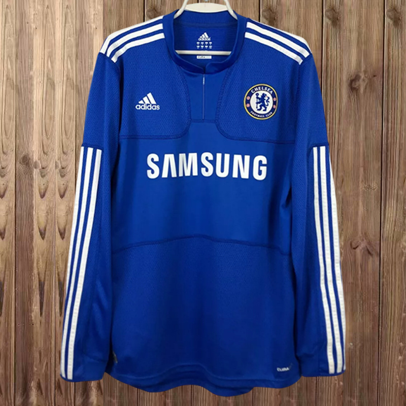 09-10 Chelsea Home Retro Long Sleeve Shirt Soccer AAAAJersey Yupoo