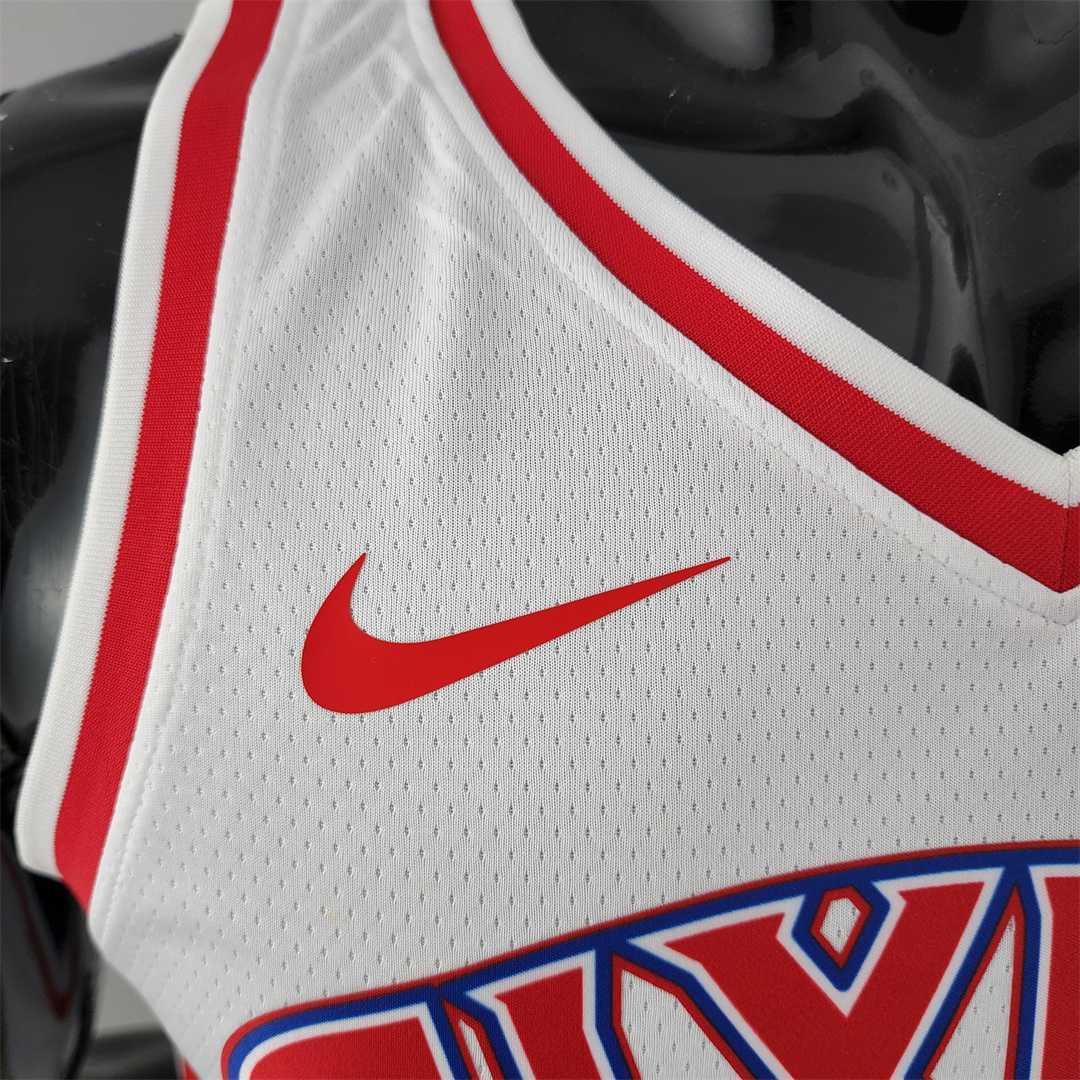 Rookie Philadelphia 76ers Iverson #3 white NBA Jersey 7