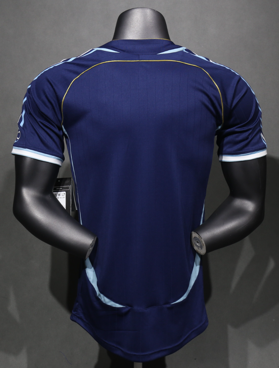 2006 Argentina Away World Cup Retro Kit Vintage Player Version Sino Shirt AAAAJersey Dropship Y 5