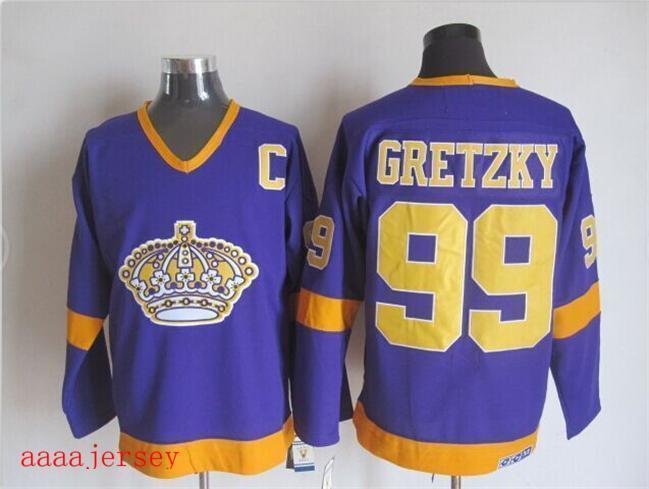Los Angeles Kings retro ice hockey jersey M-3XL 洛杉矶国王队复古冰球服 5