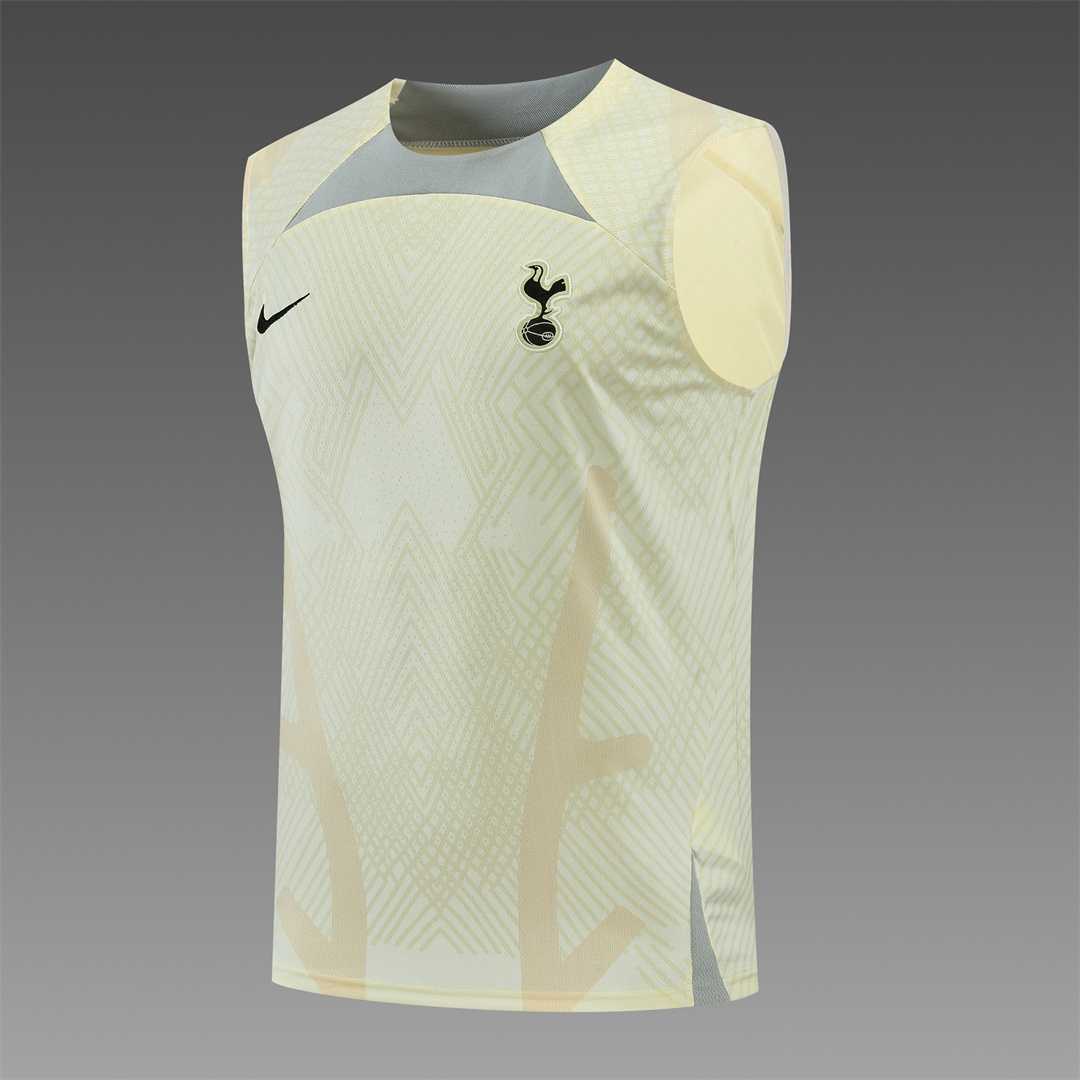 22-23 Tottenham Hotspur vest training suit kit Light Yellow 13